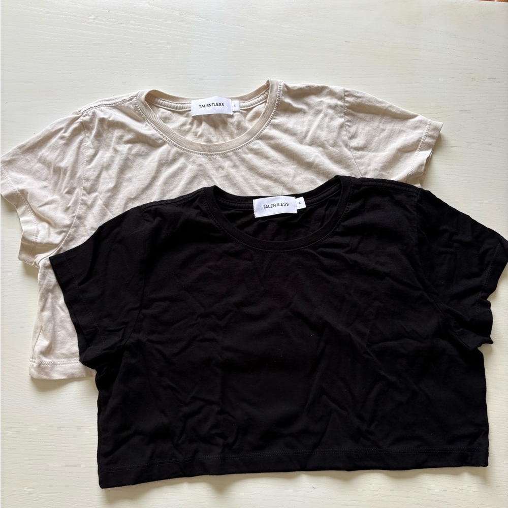 TALENTLESS Cream Tee